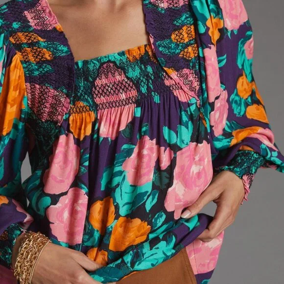 Anthropologie Puff sleeve blouse by Tracy Reese - Picture 2 of 5